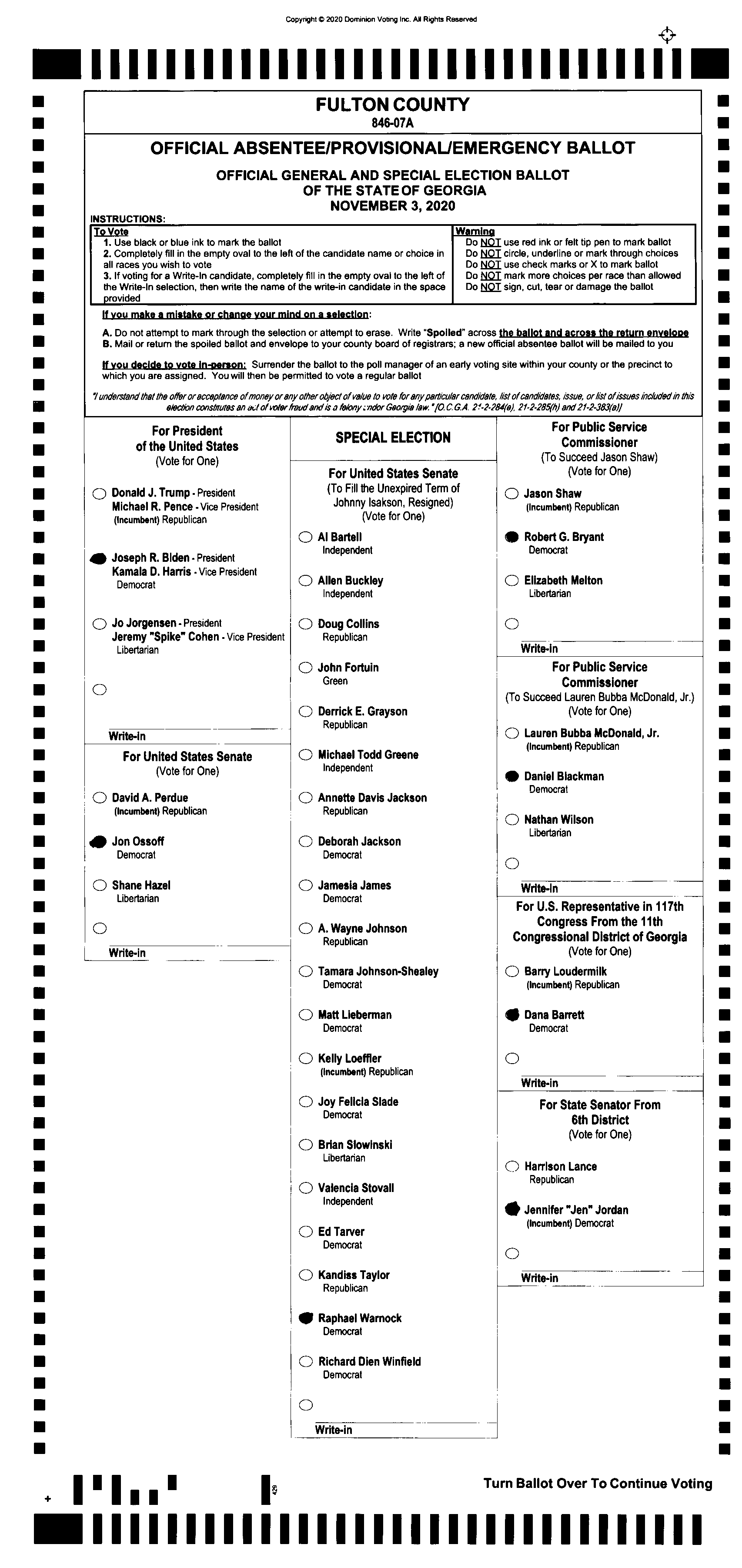 Doubled Ballot